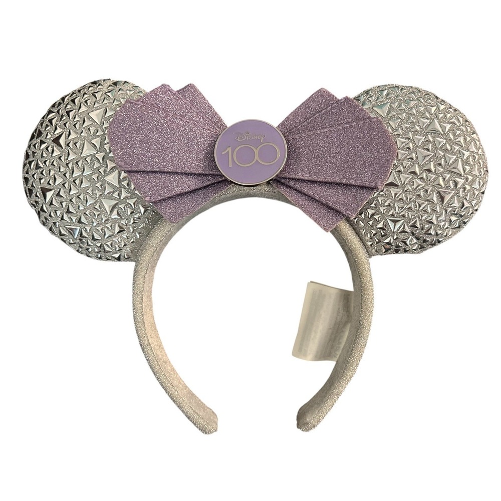 Disney 100th 100 Years Anniversary Platinum‎ Celebration Minnie Headband Ears